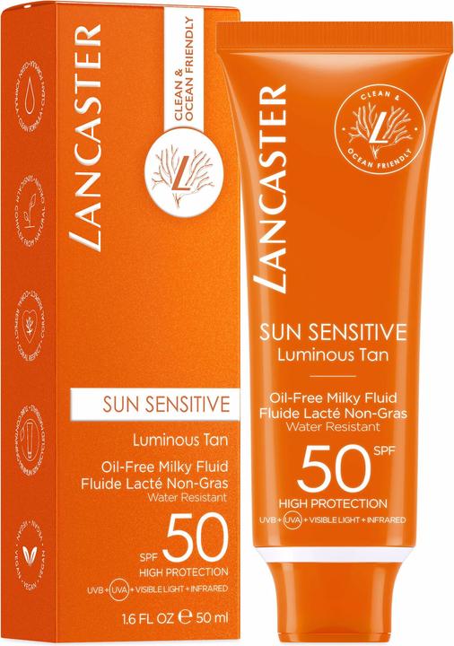 Actual product image Lancaster Sensitive Milky Fluid (Suntan lotion, SPF 50, 50 ml, 150 g)