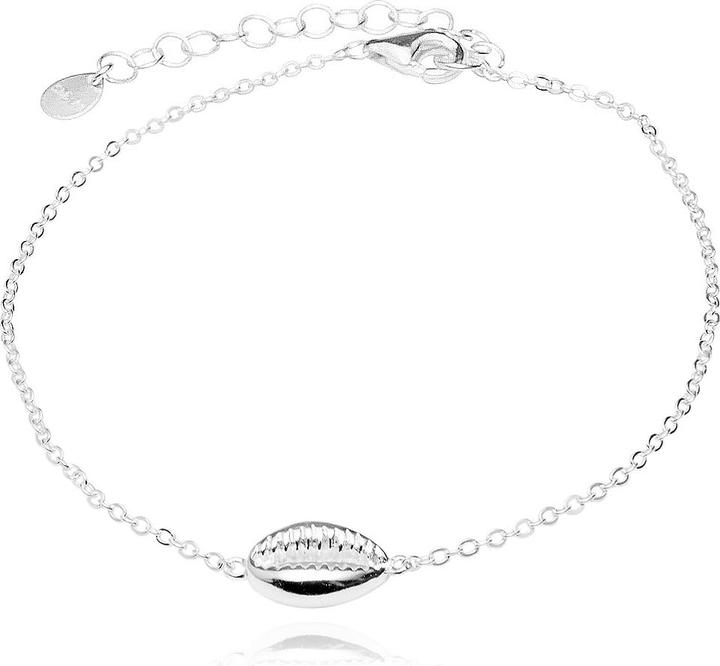Leyda Fusskette Kauri Muschel (Silber 925, 27 cm)