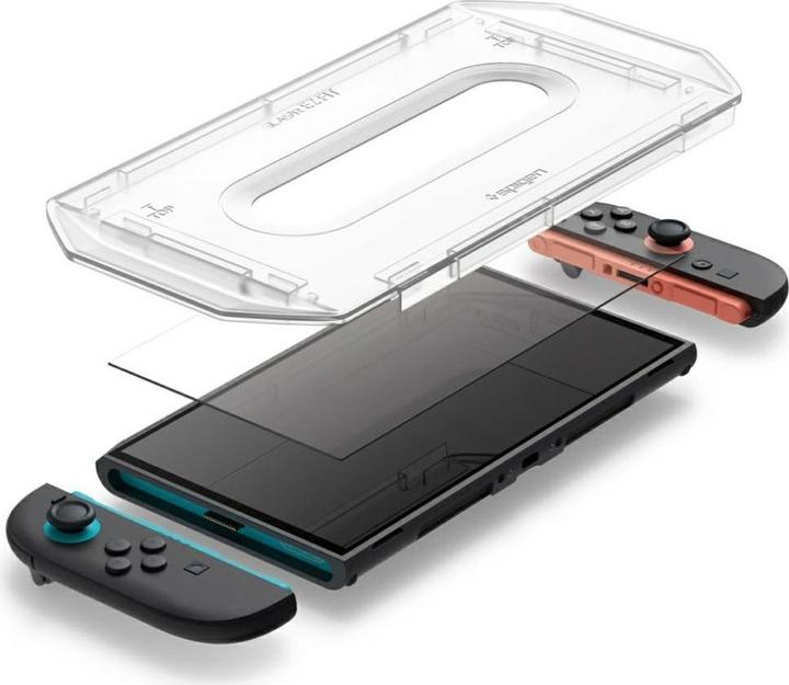 Actual product image Spigen - Screen Protector Glas.tR EZ-FIT (2pack) - for Nintendo Switch 2 - Clear (Switch 2)