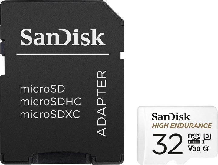 SanDisk High Endurance (32 Go, microSDHC, U3, UHS-I)
