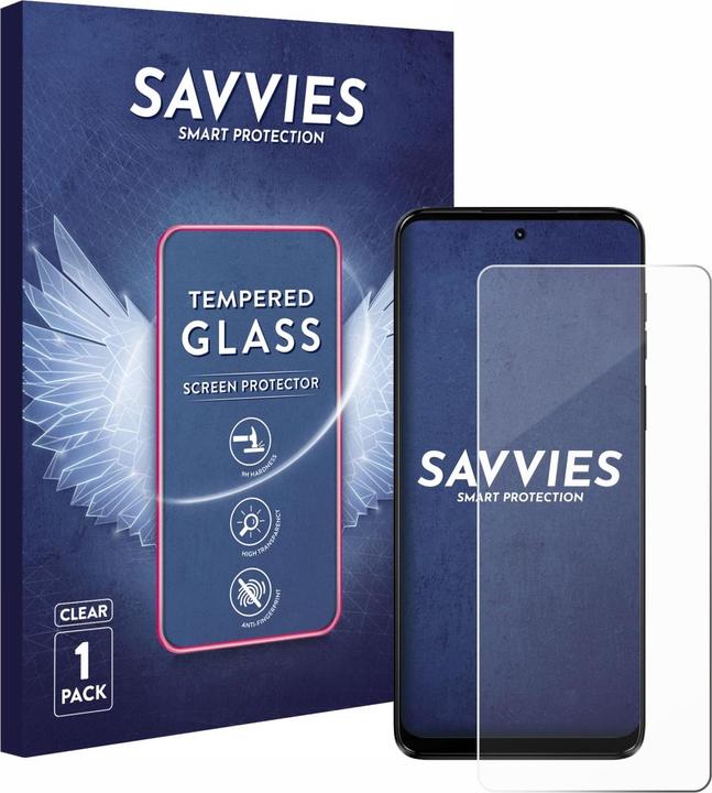 Immagine prodotto Savvies Protezione dello schermo in vetro blindato (1 Pezzo/i, Motorola Moto G14)