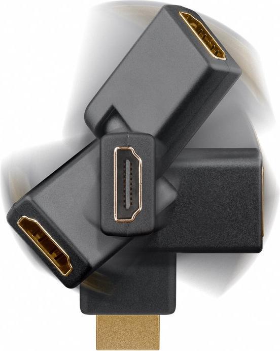 Produktbild Goobay HDMI F/M 360° SB (HDMI)