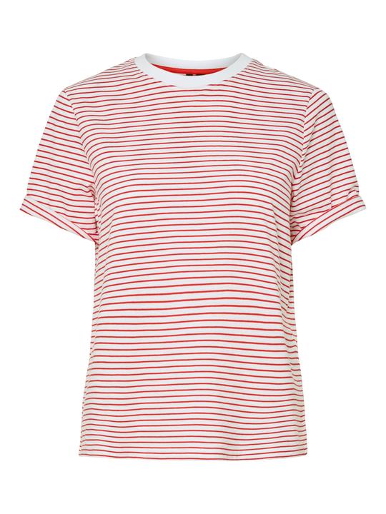 Produktbild Pieces Pcria Ss Fold Up Tee Stripes Noos Bc (S)