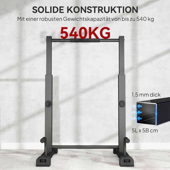 Produktbild Swisshandel24 Dip Barren Dip Station bis 540 kg Höhenverstellbar Fitness-Bar für Zuhause