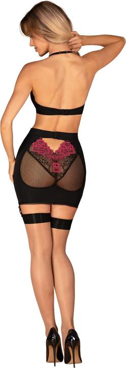 Actual product image Obsessive Rosenty Top & Rock Schwarz/Lila (M/L)