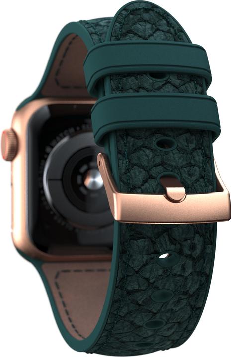 Actual product image Njord Jord Watch Strap For (40 mm, 41 mm, Vegan salmon leather, Silicone, Vegan Leather)