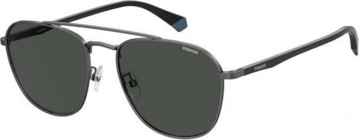 Polaroid sonnenbrille PLD 2106/G/S herren edelstahl 57 mm schwarz/grau