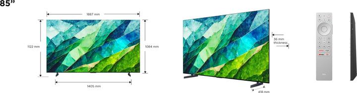Image du produit TCL 85C855 (85", Mini-LED, 4K, 2024)