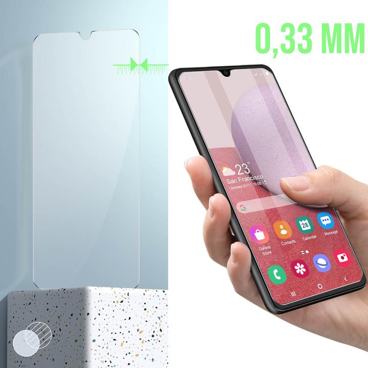 Actual product image Avizar 9H hardness glass display protection film (1 Piece, Samsung Galaxy A14)