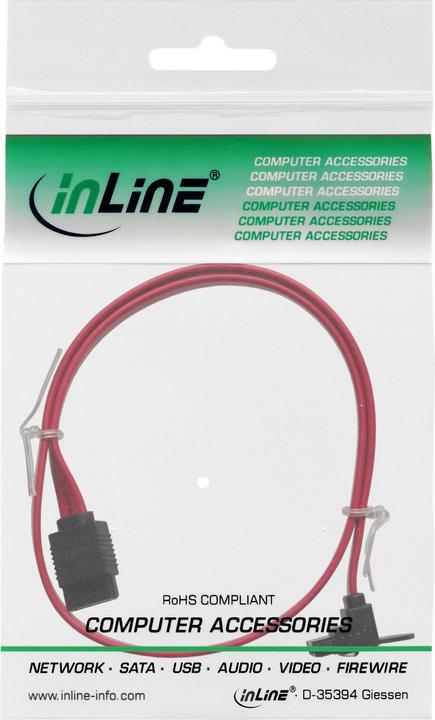 Image du produit InLine Câble SATA III (6Gb/s) coudé