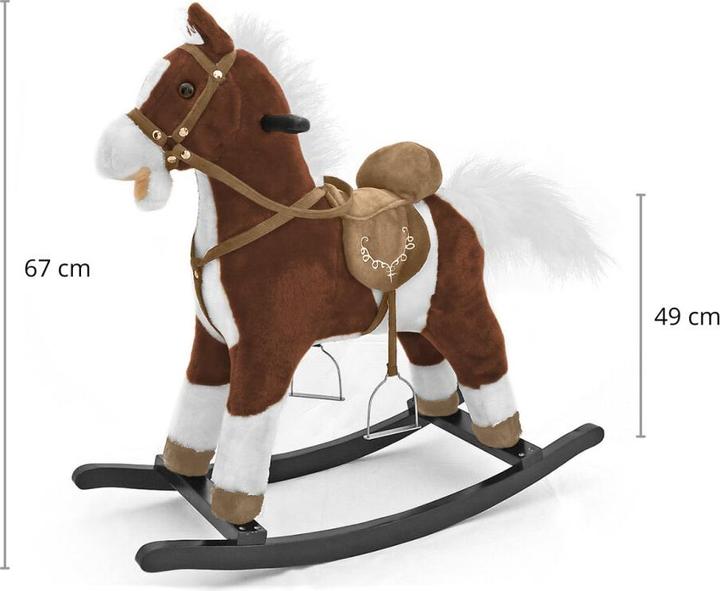 Actual product image Mally Rocking horse Mustang dark brown. MILLY