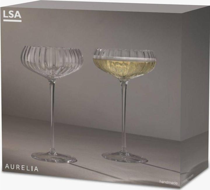 Produktbild LSA 2er Set Aurelia Sektschalen 300ml Klare Optik (30 cl, 2 Gläser, Sektgläser)