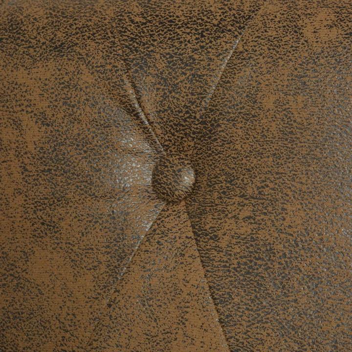 Produktbild VidaXL Chesterfield-Sofa 2-Sitzer Braun Kunstleder (2-Sitzer)