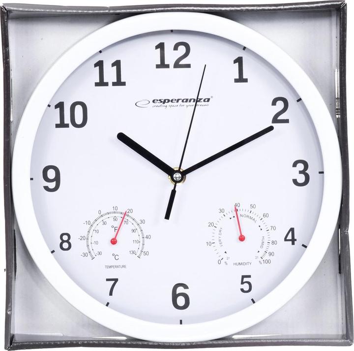Image du produit Esperanza horloge murale Lyon noir (EHC016K) (25 cm)