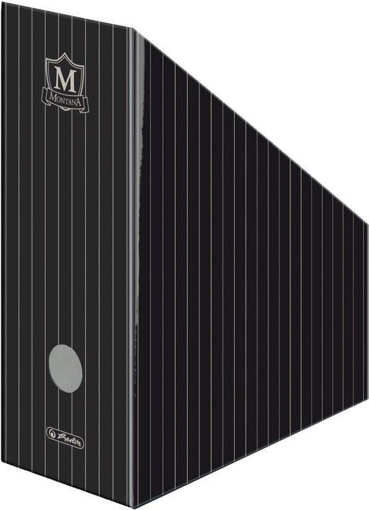 Produktbild Herlitz Wellpappe-Stehsammler Montana, fr DIN A4, schwarz (A4, C4)