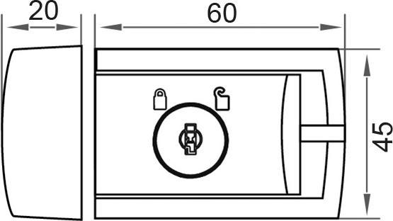 Actual product image Burg Wächter Door and window deadbolt Winsafe WZ 60 F1 GL W