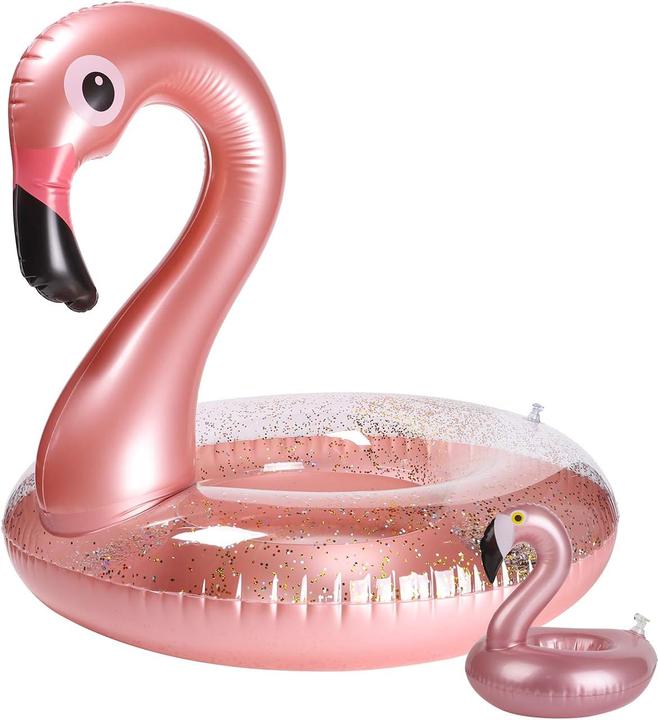 Produktbild Grobro7 Aufblasbarer Flamingo-Pool-Schwimmer-Set