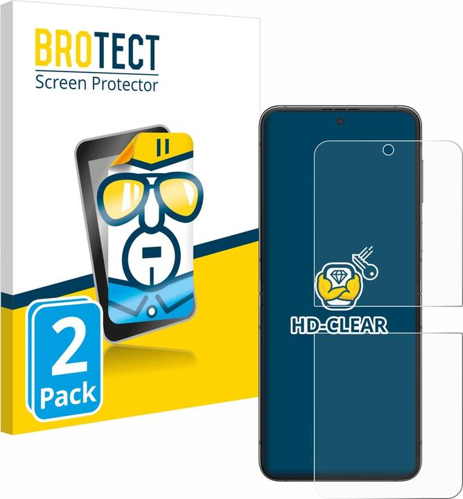 Produktbild BROTECT Schutzfolie Displayschutz Klar (2 Stück, Samsung Galaxy Z Flip 5G)