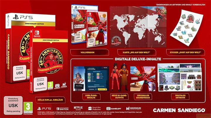 Actual product image astragon PS5 Carmen Sandiego: 40th Anniversary Edition (PS5, DE)