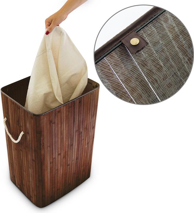 Image du produit Relaxdays Panier à linge rectangle (83 l)