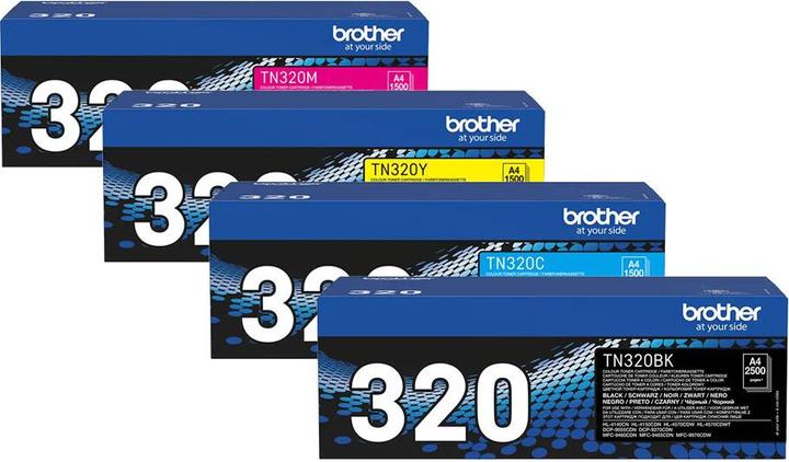 Immagine prodotto Brother Toner originale SET TN320/TN-320 con tutti e quattro i colori (M, FC, Y, C)