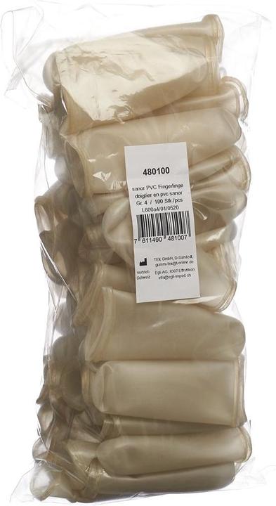 Produktbild Sanor PVC-Fingerlinge mit Rand Grösse 6 100 Stück (6)