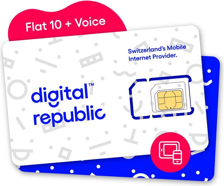 Produktbild Digital Republic SIM-Karte Unlimitiert Internet und Telefonie für 30 Tage (Unlimitiert)