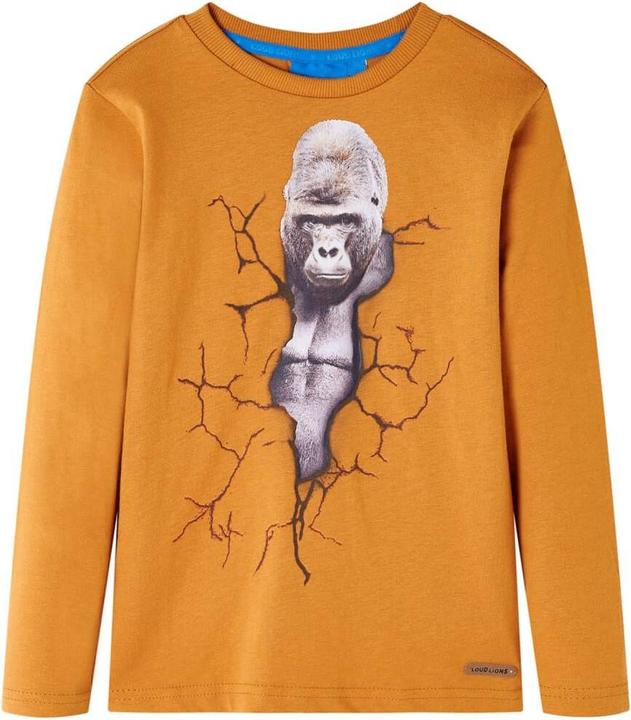 Produktbild VidaXL Kinder-Langarmshirt Dunkelocker 92,Material: 100 (92)