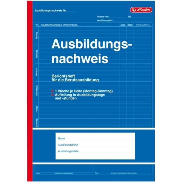 Actual product image Herlitz Form book "Training record", DIN A4, 28 sheets (28 x)