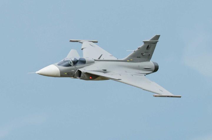 Actual product image Freewing Jas-39 Gripen grey PNP Jet EDF (Jet)
