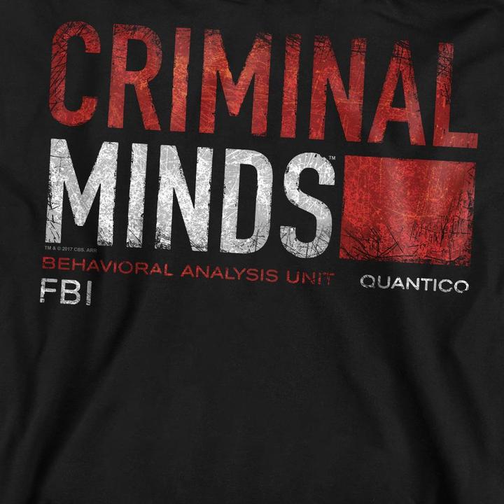 Immagine prodotto Criminal Minds Felpa Carta del Titolo Adulto Unisex (XL)