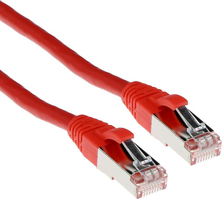 Actual product image Red 2 meter LSZH SFTP CAT6A patch cable snagless with RJ45 connectors CAT6A S/FTP LSZH SNG RD 2.00M (S/FTP, CAT6, 2 m)