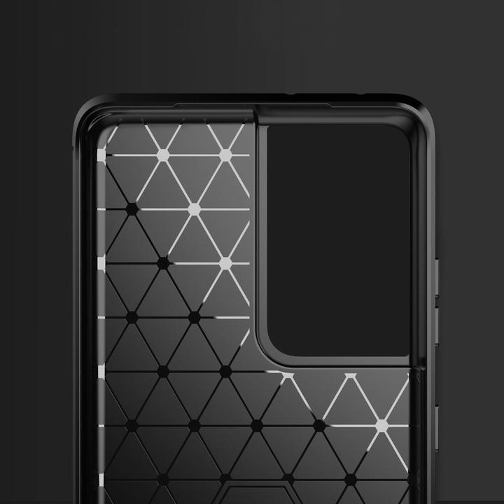 Image du produit Hurtel Coque Carbon Cover TPU pour Samsung Galaxy S21 Ultra 5G bleu (Samsung Galaxy S21 Ultra 5G)
