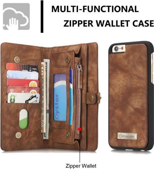 Image du produit Caseme Porte-monnaie en cuir avec pochette plastique (Apple iPhone 7 Plus, Apple iPhone 8 Plus)