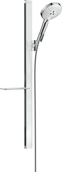 Actual product image hansgrohe HG Br.set RAINDANCE Sel S 120 3jet/Unica 125mm Bsta 90 we/chr 9 l/min EcoSmart
