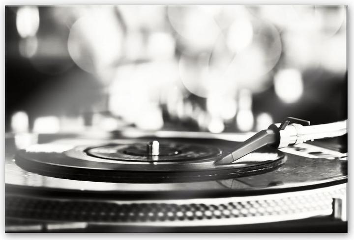 Image du produit Trenddeko Vinyl Record on Turntables (60 x 40 cm)