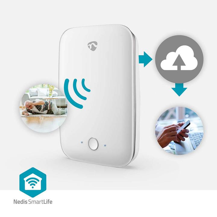 Produktbild Nedis Bewegungsmelder Wi-Fi | Erfassungsbereich: 7 m | Effektives Sichtfeld (horizontal): ±45° | Eff (7 m)