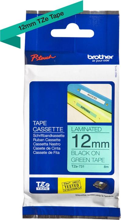 Produktbild Brother Tze-731 (1.20 cm, Grün)