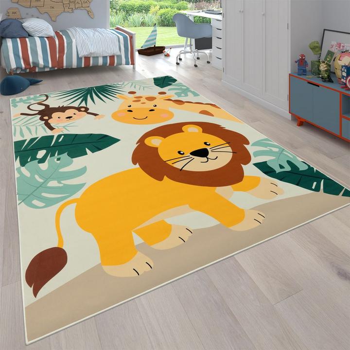 Produktbild Paco Home Kinderteppich Kinderzimmer Zoo Tiere Rutschfest - 160x220