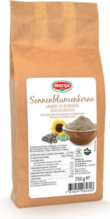 Morga Sonnenblumenkernprotein roh glutenfrei Bio Plv (1 Stück, Pulver, 361 g)