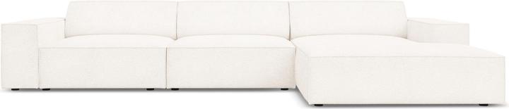 Image du produit Micadoni Bouclé Canapé D'Angle Droit, "Jodie", 4 Places, 284x166x70Fabriqué en Europe (Canapé d'angle)