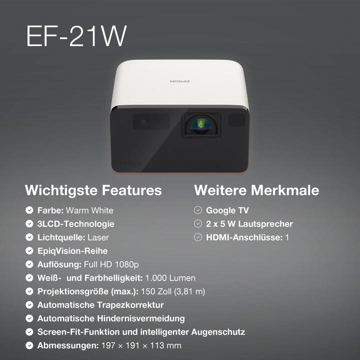 Immagine prodotto Epson EF-21W (Full HD, 1000 lm)