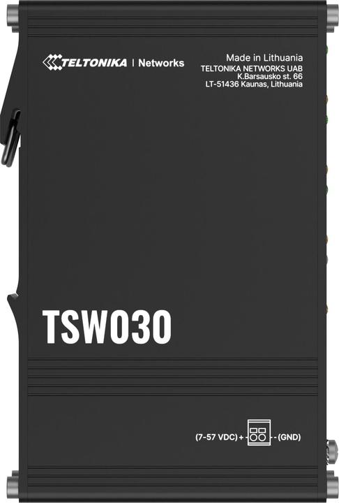 Immagine prodotto Teltonika Switch TSW030 8x RJ45 100Mb/s, IP30 (8 Porti)