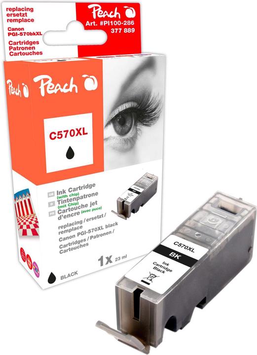 Produktbild Peach PGI-570bk XL (BK)