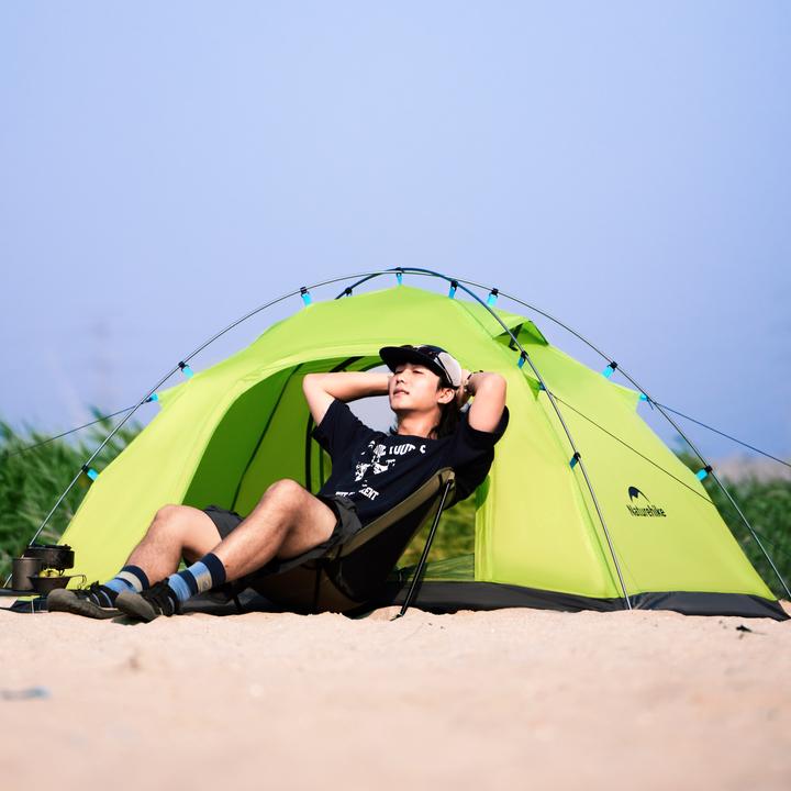 Actual product image Naturehike Tent p-series 2 single layer cnk2450ws030-grass green (2 persons)