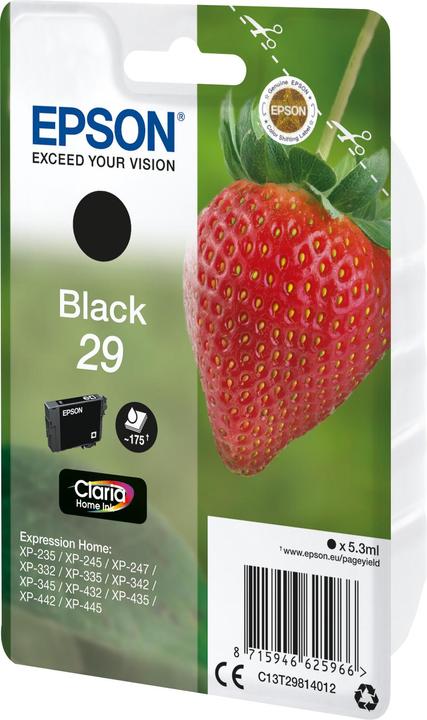 Image du produit Epson Sglpck Black 29 Home Ink (CF)