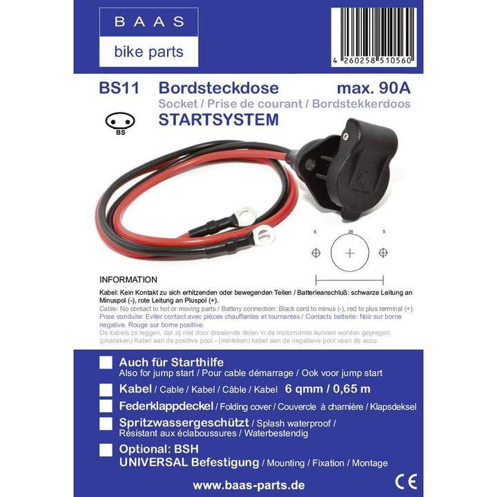 Image du produit BAAS BS11 Câble de connexion Bikestart® BS11