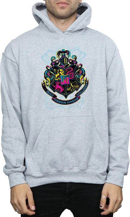 Produktbild Neon Hogwarts Crest Kapuzenpullover (S)