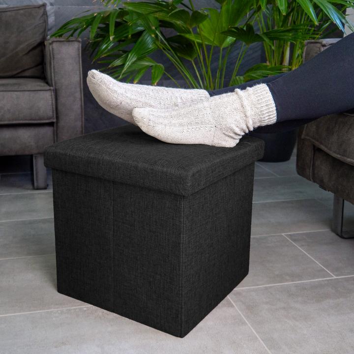 Produktbild Intirilife Sitzwürfel DIAMANT SCHWARZ
