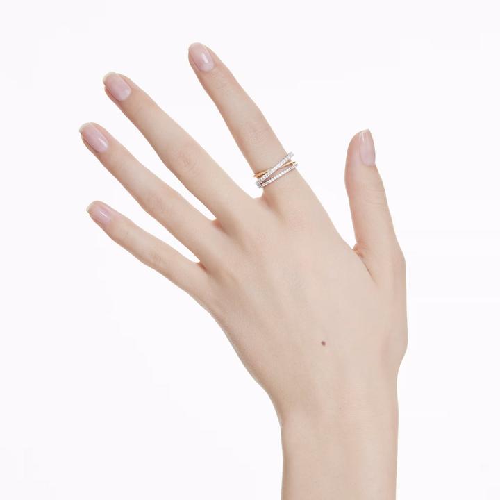 Actual product image Swarovski Hyperbola Ring Various cuts White Metal mix (58)
